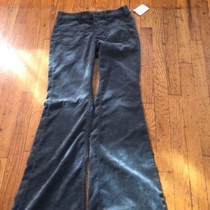 Free people super soft velvet bell bottoms size 26
